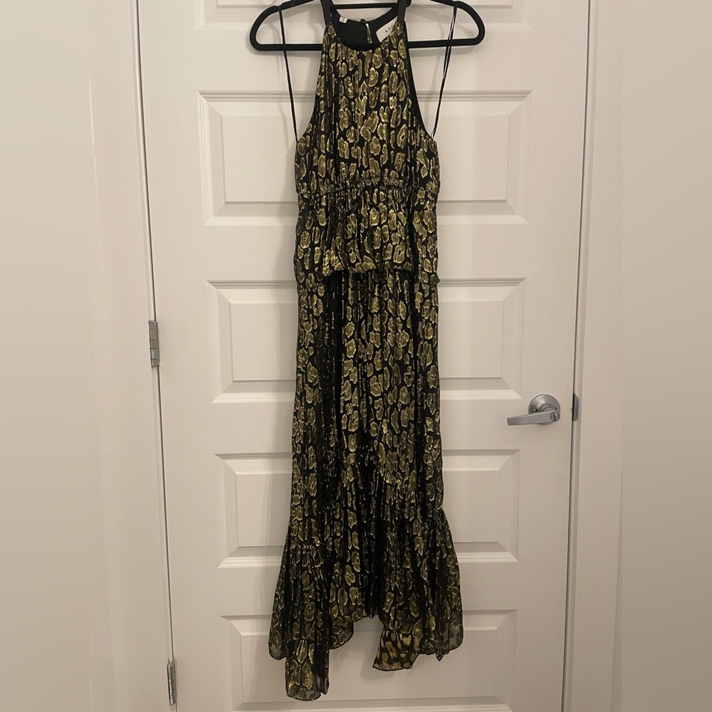 A.L.C. - Rosa Metallic Leopard Dress